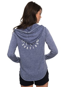 roxy, Sunkissed Moment A - Sudadera con Capucha y Cremallera para Mujer, DEEP COBALT (bre0) Sunkissed Moment A - Zip-Up Hoodie for Women ERJFT03732