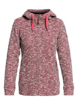 roxy, Doe - Sudadera de diseño técnico con capucha y cremallera para Mujer, TEABERRY (mmn0) Doe - Technical Zip-Up Hoodie for Women ERJFT03744