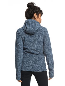 roxy, Electric Feeling - Sudadera con capucha y cremallera para Mujer, DRESS BLUES (btk0) Electric Feeling - Zip-Up Hoodie for Women ERJFT03790