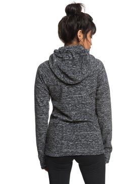 roxy, Electric Feeling - Sudadera con capucha y cremallera para Mujer, CHARCOAL HEATHER (ktah) Electric Feeling - Zip-Up Hoodie for Women ERJFT03790