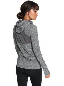 roxy, Every Little Things - Sudadera con capucha y cremallera para Mujer, CHARCOAL HEATHER (ktah) Every Little Things - Zip-Up Hoodie for Women ERJFT03792