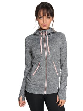 roxy, Every Little Things - Sudadera con capucha y cremallera para Mujer, CHARCOAL HEATHER (ktah) Every Little Things - Zip-Up Hoodie for Women ERJFT03792