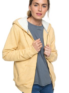 roxy, Trippin Sherpa - Kapuzenpulli mit Reißverschluss für Frauen, FALL LEAF (yjg0) Trippin Sherpa - Zip-Up Hoodie for Women ERJFT03821