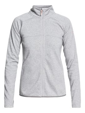 roxy, Harmony Shimmer - Funktions-Fleece mit Reißverschluss für Frauen, WARM HEATHER GREY (sjeh) Harmony Shimmer - Technical Zip-Up Fleece for Women ERJFT03856
