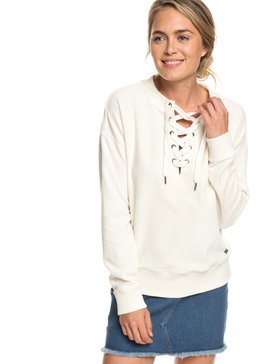 Lucky Sunshine - Lace-Up Velour Sweatshirt for Women  ERJFT03927