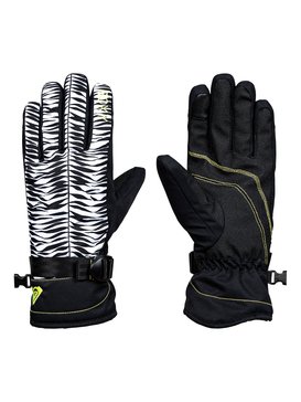 roxy, ROXY Jetty - Gants de snowboard/ski, TRUE BLACK_SAVANNA (kvj4) ROXY Jetty - Snowboard/Ski Gloves ERJHN03068