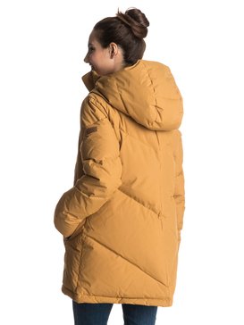 roxy, Зимняя женская куртка Abbie, BONE BROWN (cmt0) Abbie - Quilted Technical Coat ERJJK03123