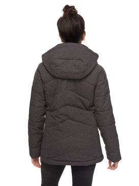 roxy, Nancy - Manteau isolant imperméable à capuche, FORGED IRON (kyc0) Nancy - Waterproof Hooded Insulator Jacket ERJJK03187
