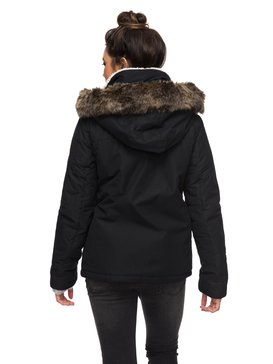 roxy, Куртка Darcy 5K, TRUE BLACK (kvj0) Darcy 5K - Waterproof Hooded Jacket ERJJK03188