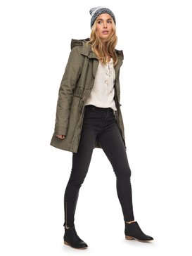 roxy, Sea Dance - Parka déperlante pour Femme, DUSTY OLIVE (gpb0) Sea Dance - Water Repellent Parka for Women ERJJK03199