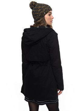 roxy, Sea Dance - Parka déperlante pour Femme, ANTHRACITE (kvj0) Sea Dance - Water Repellent Parka for Women ERJJK03199