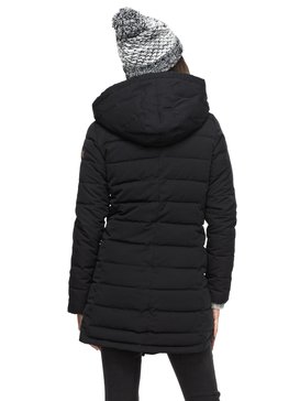 roxy, Парка Glassy Coast, ANTHRACITE (kvj0) Glassy Coast - Water Repellent Padded Parka ERJJK03204