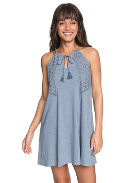 roxy, Enchanted Island - Vestido de Tirantes para Mujer, BLUE SHADOW (bkq0) Enchanted Island - Strappy Dress for Women ERJKD03164
