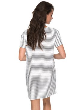 roxy, Платье-футболка Just Simple Stripe, DRESS BLUE JUST SIMPLE STRIPE (btk3) Just Simple Stripe - T-Shirt Dress ERJKD03172