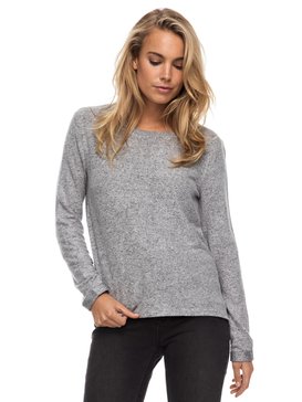 roxy, Sea Skipper - T shirt à manches longues pour Femme, HERITAGE HEATHER (sgrh) Sea Skipper - Long Sleeve Top for Women ERJKT03290