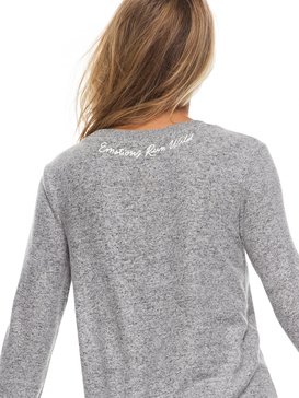 roxy, Sea Skipper - T shirt à manches longues pour Femme, HERITAGE HEATHER (sgrh) Sea Skipper - Long Sleeve Top for Women ERJKT03290