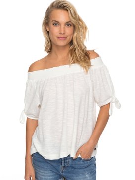 roxy, Carribean Mood - Schulterfreies Oberteil für Frauen, MARSHMALLOW (wbt0) Carribean Mood - Off The Shoulder Top for Women ERJKT03360