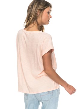 roxy, Cloud Discover - Top à manches courtes pour Femme, TROPICAL PEACH (mdr0) Cloud Discover - Short Sleeve Top for Women ERJKT03363