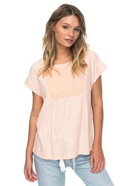 roxy, Cloud Discover - Top à manches courtes pour Femme, TROPICAL PEACH (mdr0) Cloud Discover - Short Sleeve Top for Women ERJKT03363