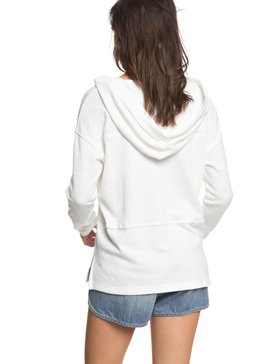 roxy, Sunset Surfside - Sweater in Ponchomodel met Capuchon, MARSHMALLOW (wbt0) Sunset Surfside - Hooded Poncho Sweatshirt ERJKT03367