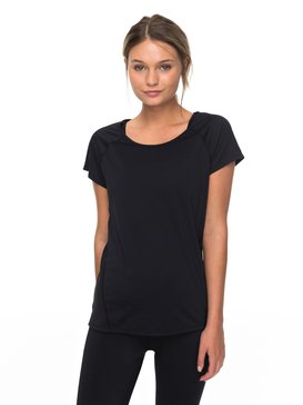 roxy, Vanilla Temptation - Technical T-Shirt for Women, ANTHRACITE (kvj0) Vanilla Temptation - Technical T-Shirt for Women ERJKT03397