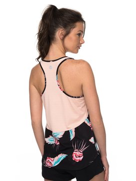 roxy, Easy Game - Débardeur de sport pour Femme, ANTHRACITE MIDDLE ISLAND (kvj8) Easy Game - Technical Vest Top for Women ERJKT03402
