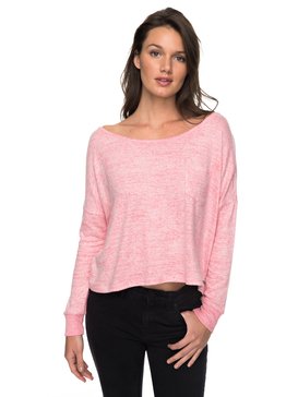roxy, Surfing Spot - Sweat oversize pour Femme, ROUGE RED HEATHER (mljh) Surfing Spot - Oversized Sweatshirt for Women ERJKT03407