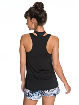 roxy, Take A Breath - Camiseta sin mangas de diseño técnico para Mujer, TRUE BLACK (kvj0) Take A Breath - Technical Vest Top for Women ERJKT03443