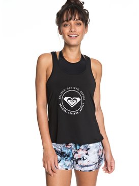 roxy, Take A Breath - Camiseta sin mangas de diseño técnico para Mujer, TRUE BLACK (kvj0) Take A Breath - Technical Vest Top for Women ERJKT03443