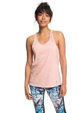 roxy, Live Forever - Camiseta sin mangas de diseño técnico para Mujer, CORAL CLOUD (mfn0) Live Forever - Technical Vest Top for Women ERJKT03444