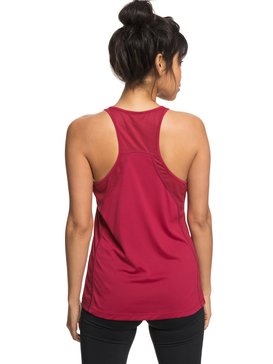 roxy, Live Forever - Camiseta sin mangas de diseño técnico para Mujer, RUMBA RED (rrs0) Live Forever - Technical Vest Top for Women ERJKT03444
