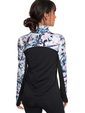 roxy, Snow Piercer Technical Long Sleeve Top, BACHELOR BUTTON WATER OF LOVE (bgz6) Snow Piercer - Technical Long Sleeve Top ERJKT03455