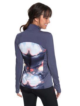 roxy, Snow Piercer - Tee Shirt de sport à manches longues pour Femme, CORAL CLOUD DUSK SWIRL (mfn6) Snow Piercer - Technical Long Sleeve Top for Women ERJKT03455
