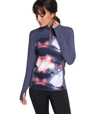 roxy, Snow Piercer - Tee Shirt de sport à manches longues pour Femme, CORAL CLOUD DUSK SWIRL (mfn6) Snow Piercer - Technical Long Sleeve Top for Women ERJKT03455