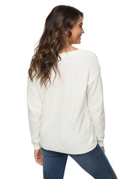 roxy, Deserve Good Things - Pull col rond, MARSHMELLOW (wbt0) Deserve Good Things - Jumper ERJSW03211