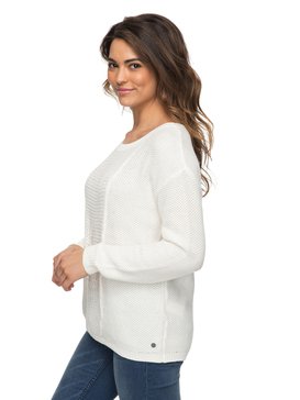 roxy, Deserve Good Things - Pull col rond, MARSHMELLOW (wbt0) Deserve Good Things - Jumper ERJSW03211