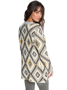 roxy, All Over Again - Cardigan de punto, HERITAGE HEATHER (sgrh) All Over Again - Knitted Cardigan ERJSW03291