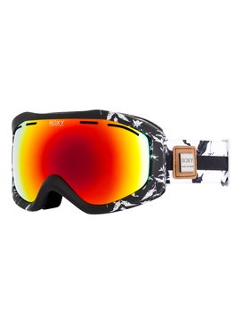 roxy, Sunset Art Series - Masque de ski/snowboard pour Femme, TRUE BLACK_LOVE LETTER (kvj2) Sunset Art Series - Ski/Snowboard Goggles for Women ERJTG03065
