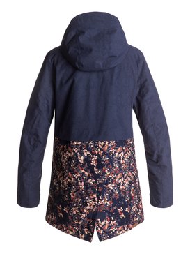 roxy, Сноубордическая куртка Tribe, PEACOAT_WATERLEAF (btn4) Tribe - Snow Jacket for Women ERJTJ03120