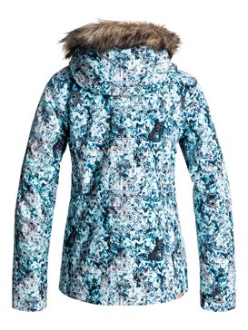 roxy, Сноубордическая куртка Jet Ski, ARUBA BLUE_KALEIDOS FLOWERS (bfk9) Jet Ski - Snow Jacket for Women ERJTJ03124