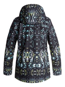roxy, ROXY Jetty - Veste de snow, TRUE BLACK_HAVELI IKAT (kvj8) ROXY Jetty - Snow Jacket ERJTJ03125