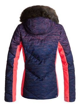 roxy, Сноубордическая куртка Snowstorm, NEON GRAPEFRUIT_SPACE DYE GRAD (nkn7) Snowstorm - Snow Jacket for Women ERJTJ03141