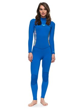 roxy, 3/2mm Syncro Series - Traje de Surf con Cremallera en la Espalda para Mujer, SEA BLUE II (byh0) 3/2mm Syncro Series - Back Zip Wetsuit for Women ERJW103023