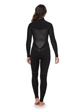 roxy, 3/2mm Syncro Plus - Traje de surf con cremallera en el pecho, BLACK (kvj0) 3/2mm Syncro Plus - Chest Zip Wetsuit ERJW103026