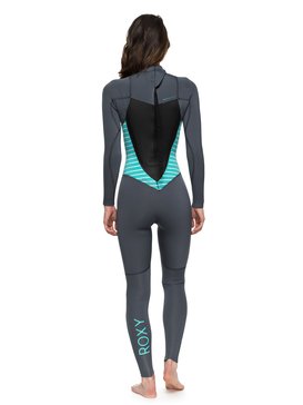 roxy, Гидрокостюм с молнией на спине 4/3mm Syncro Series, ASH / PISTACCIO (xbbb) 4/3mm Syncro Series - Back Zip GBS Wetsuit ERJW103027