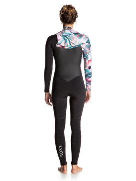 roxy, 3/2mm Performance - Traje de surf con cremallera en el pecho para Mujer, BLACK (kva0) 3/2mm Performance - Chest Zip Wetsuit for Women ERJW103031