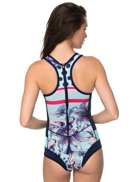 roxy, 1mm Pop Surf - Bañador Entero de Neopreno con Cremallera en la Espalda, NAVY (bte0) 1mm Pop Surf - Back Zip Neoprene One-Piece ERJW603013