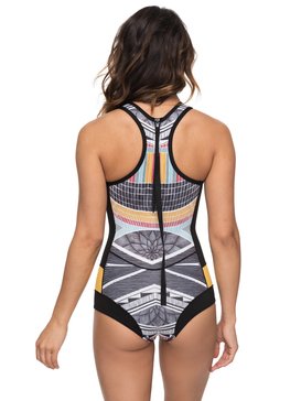 roxy, 1mm Pop Surf - Bañador Entero de Neopreno con Cremallera en la Espalda, BLACK (kvj0) 1mm Pop Surf - Back Zip Neoprene One-Piece ERJW603013