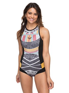 roxy, 1mm Pop Surf - Bañador Entero de Neopreno con Cremallera en la Espalda, BLACK (kvj0) 1mm Pop Surf - Back Zip Neoprene One-Piece ERJW603013