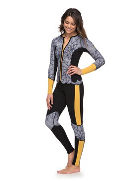 roxy, 1mm Pop Surf Scallop Surf Leggings, BLACK (kvj0) 1mm Pop Surf - Neoprene Surf Leggings ERJWH03012